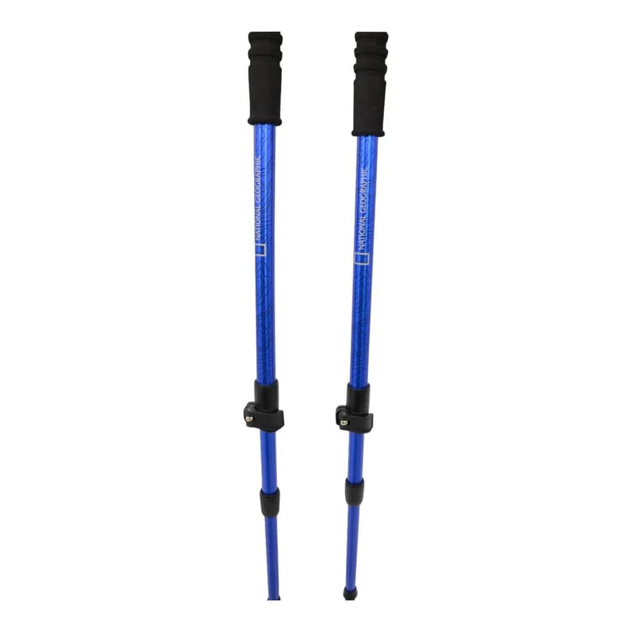 Par de Bastones De Trekking Explore National Geographic , diseñados para quienes disfrutan de la aventura al aire libre con seguridad y comodidad.