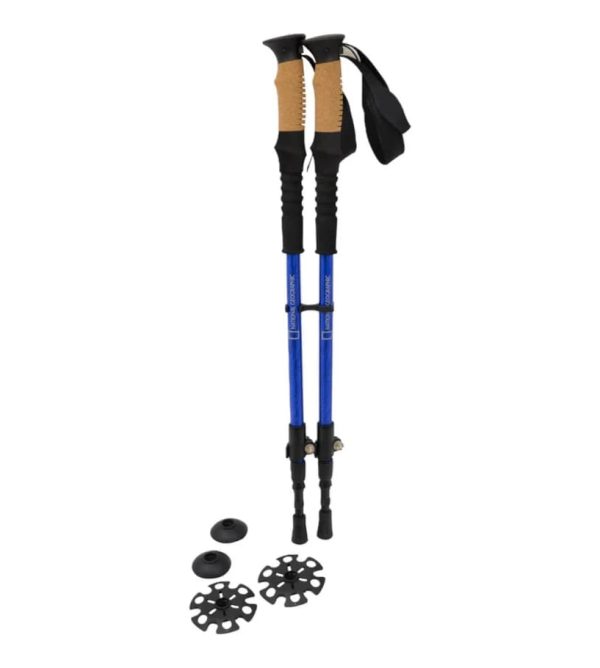 Par de Bastones De Trekking Explore National Geographic , diseñados para quienes disfrutan de la aventura al aire libre con seguridad y comodidad.