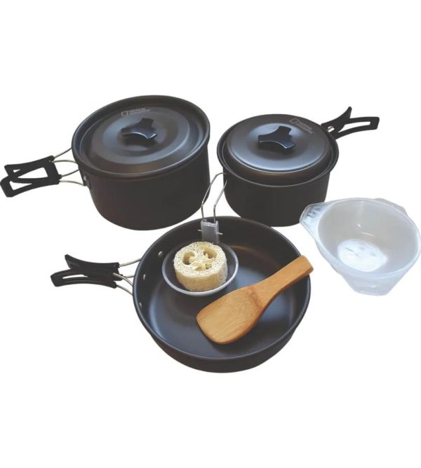 Set de ollas para camping 4 personas National Geographic