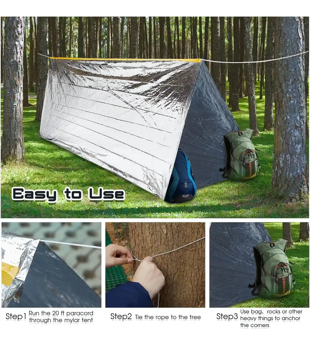 Carpa de emergencia de aluminio ultraligera y compacta - Imagen 3