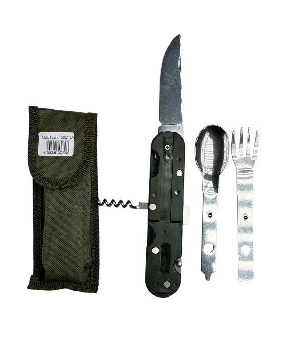 Set De Cubierto 3 En 1 Portátil Para Camping