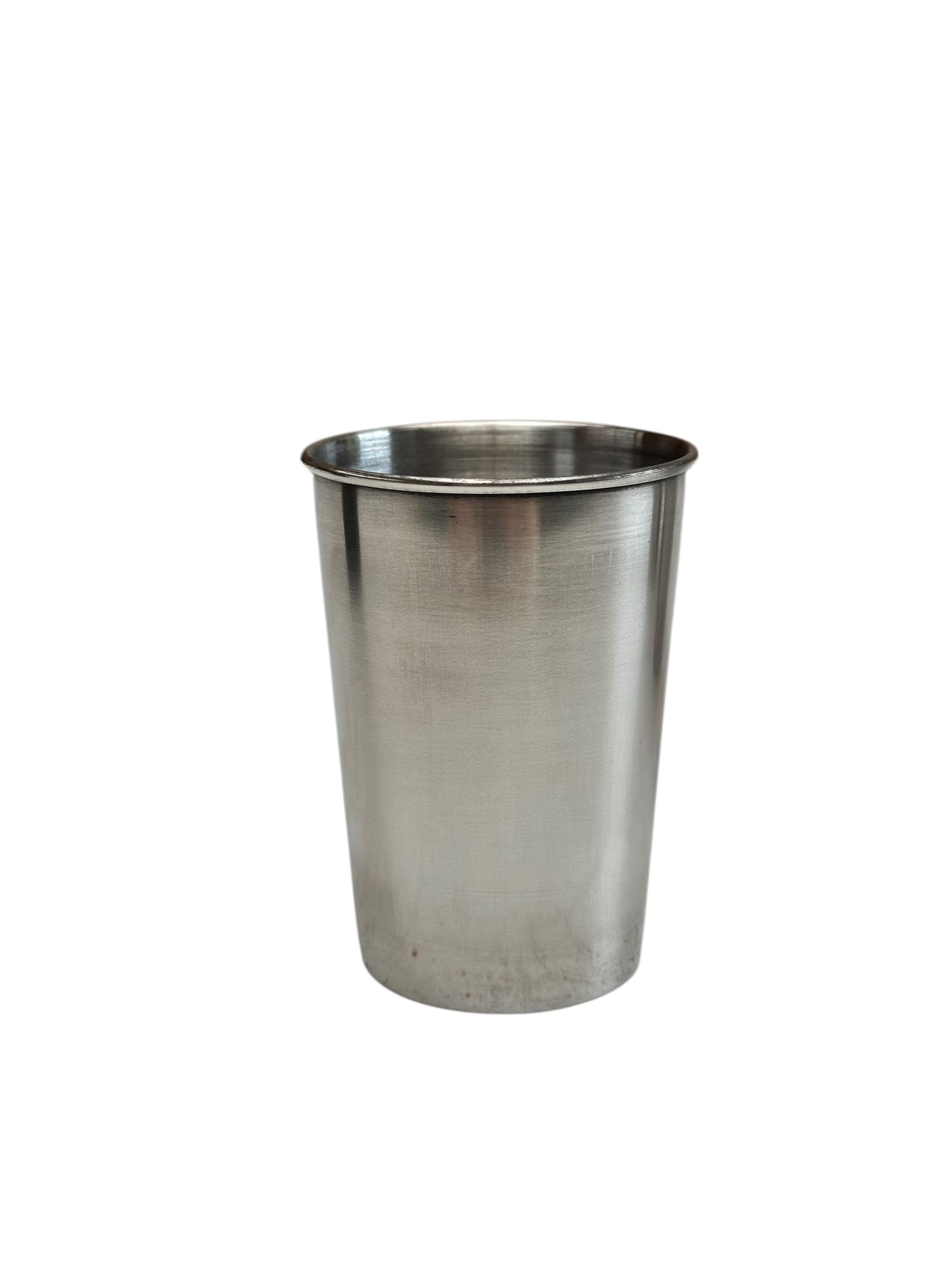 Set De 4 Vasos De Acero Inoxidable 180ml Para Camping