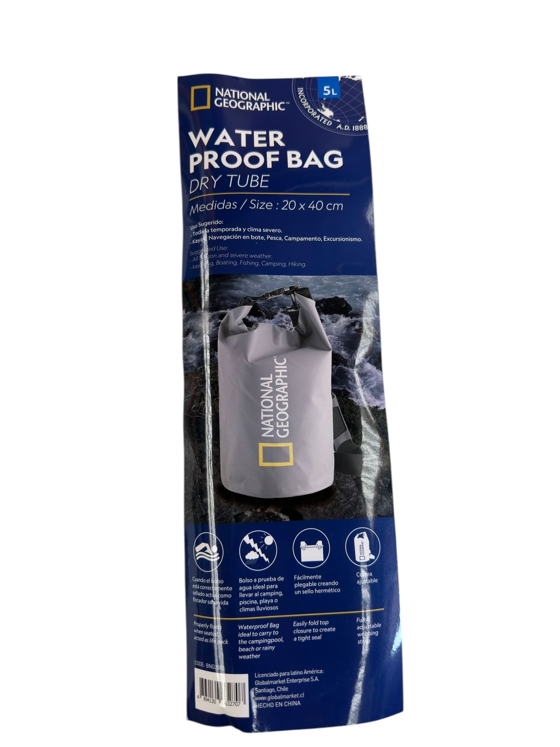 Bolso Impermeable 5 Litros National Geographic
