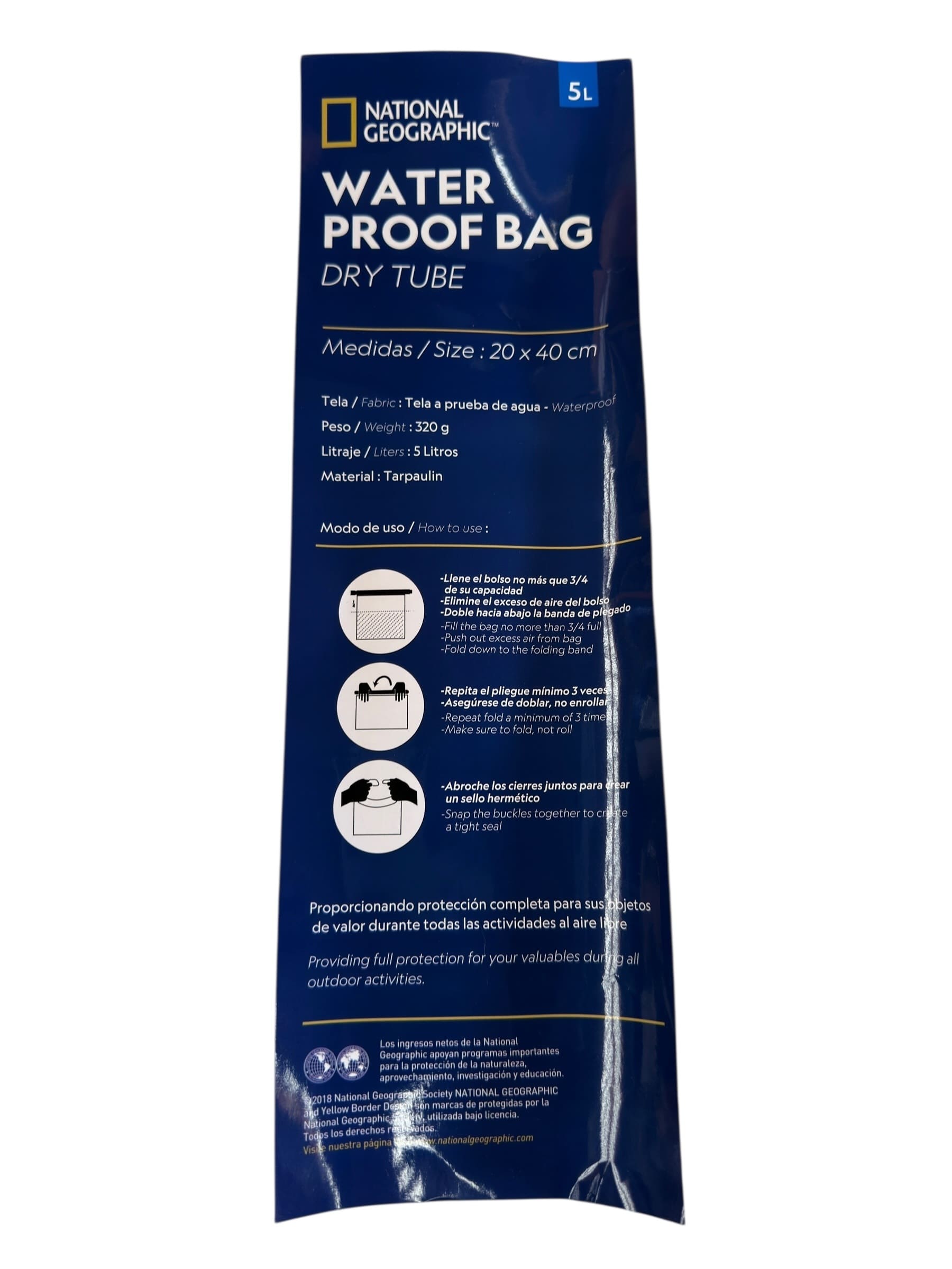 Bolso Impermeable 5 Litros National Geographic