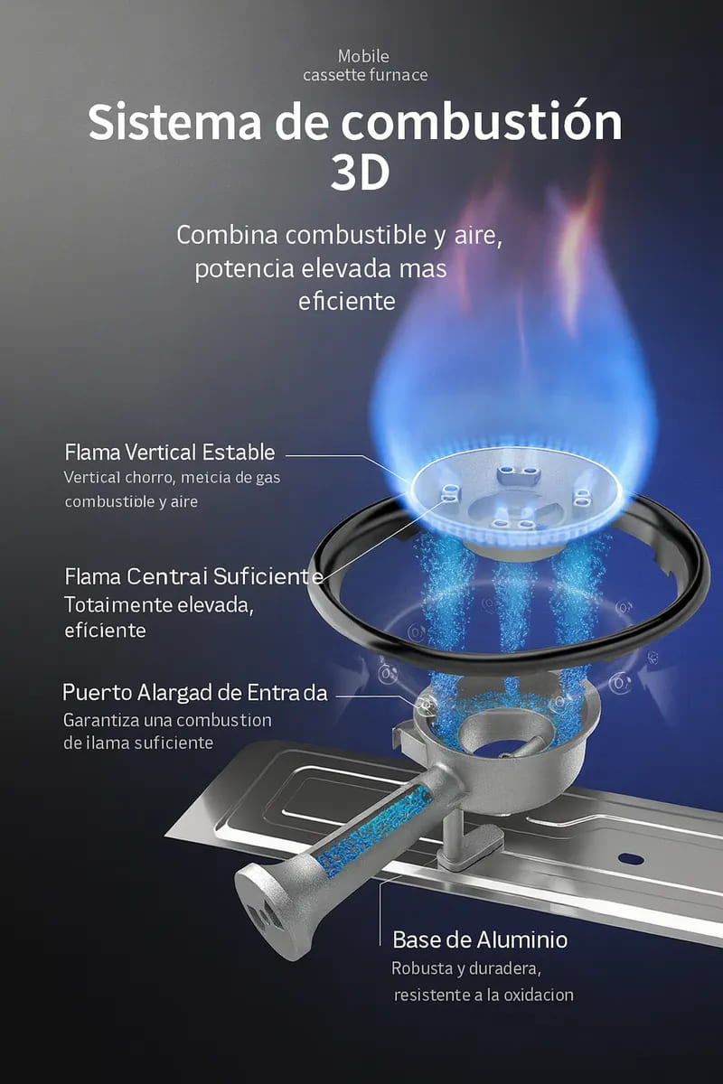 Cocinilla de mesa portátil para camping
