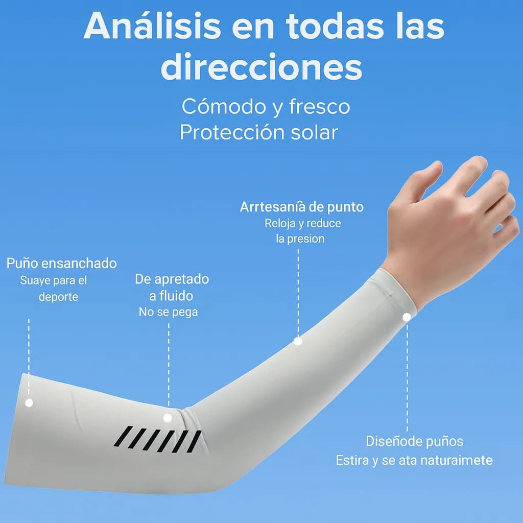Mangas Deportivas con Protección Solar UPF50+