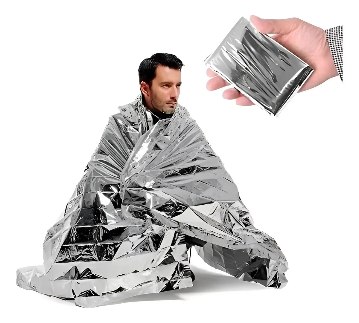 Pack 5 Mantas térmica de emergencia de aluminio