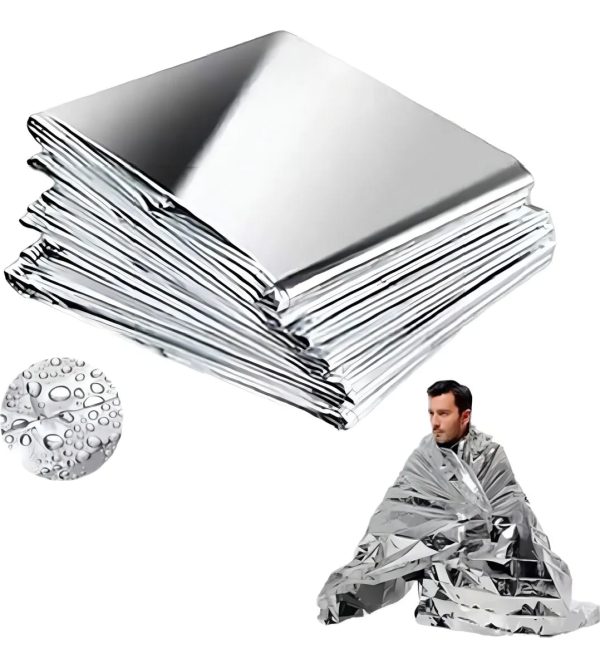 Pack 5 Mantas térmica de emergencia de aluminio