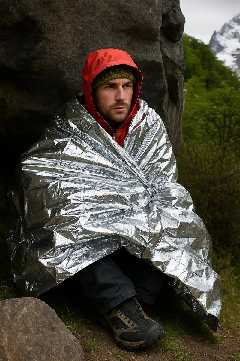 Pack 5 Mantas térmica de emergencia de aluminio