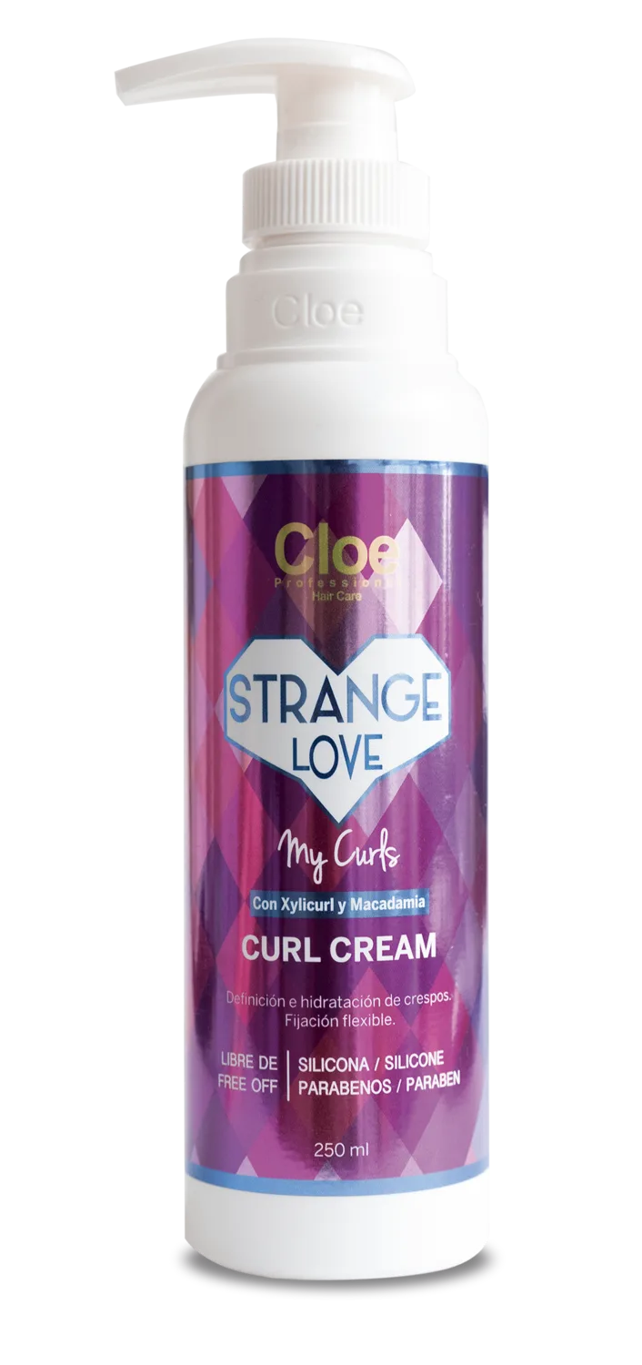 Crema Definidora De Rizos Strange Love Curl Con Xilicurl & Macadamia