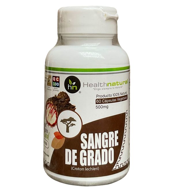 Sangre de Grado Health Natural 60 Cápsulas Vegetales 500mg