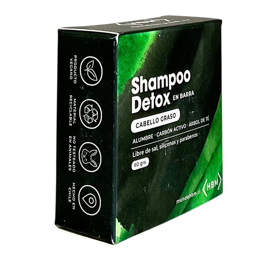 Shampoo Detox Sólido En Barra Para Cabello Graso - Imagen 2