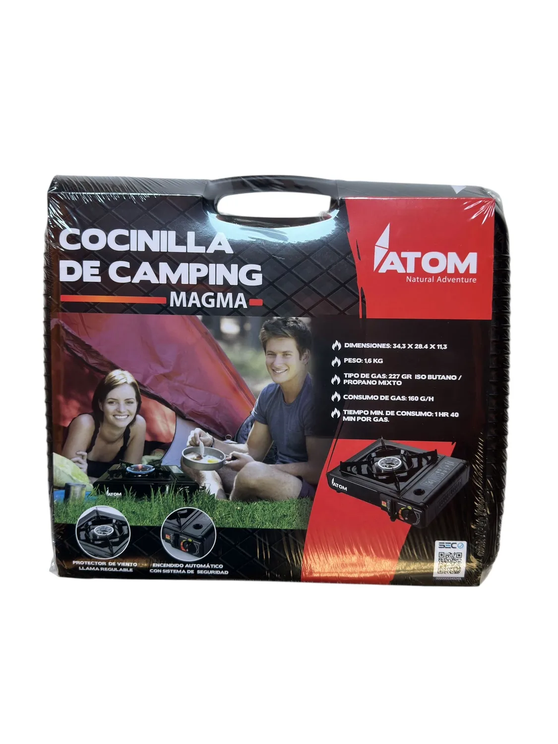 Cocinilla de mesa portátil para camping con caja