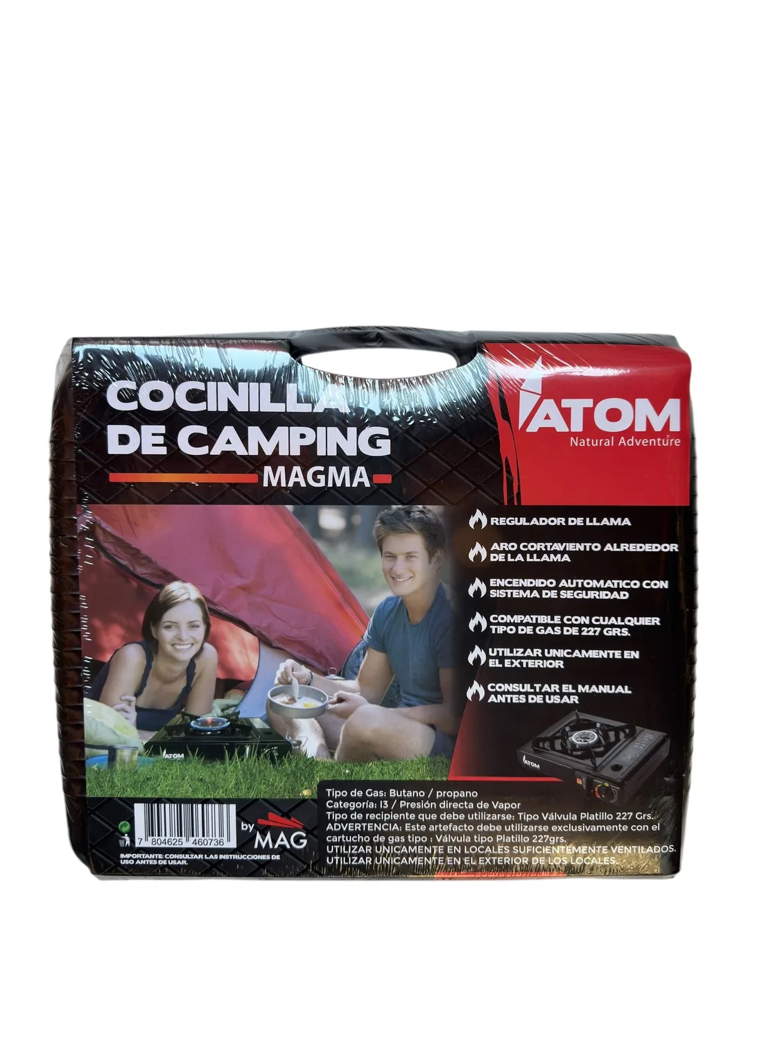 Cocinilla de mesa portátil para camping con caja