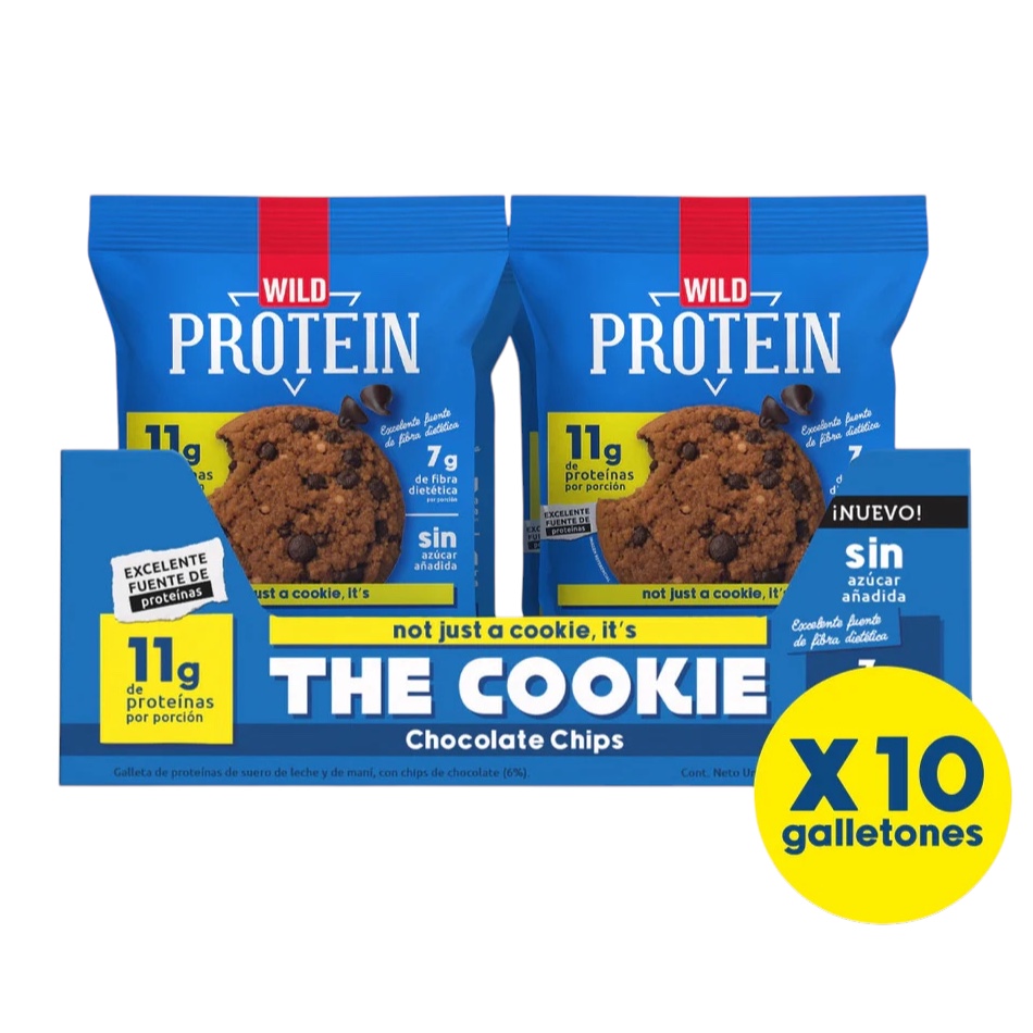 Galletones Protein Wild Foods The Cookie - Pack 10 Unidades