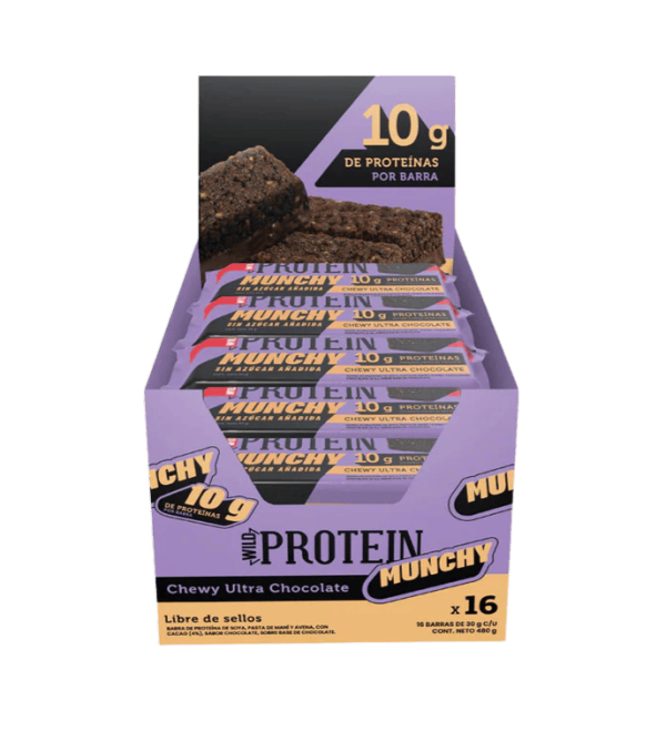 Barritas De Proteína 10g Munchy Ultra Chocolate Wild Foods