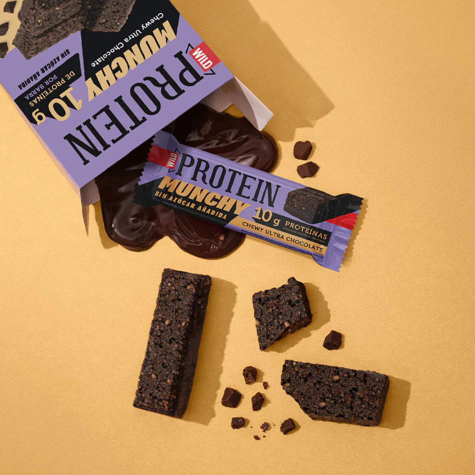 Barritas De Proteína 10g Munchy Ultra Chocolate Wild Foods - Imagen 4