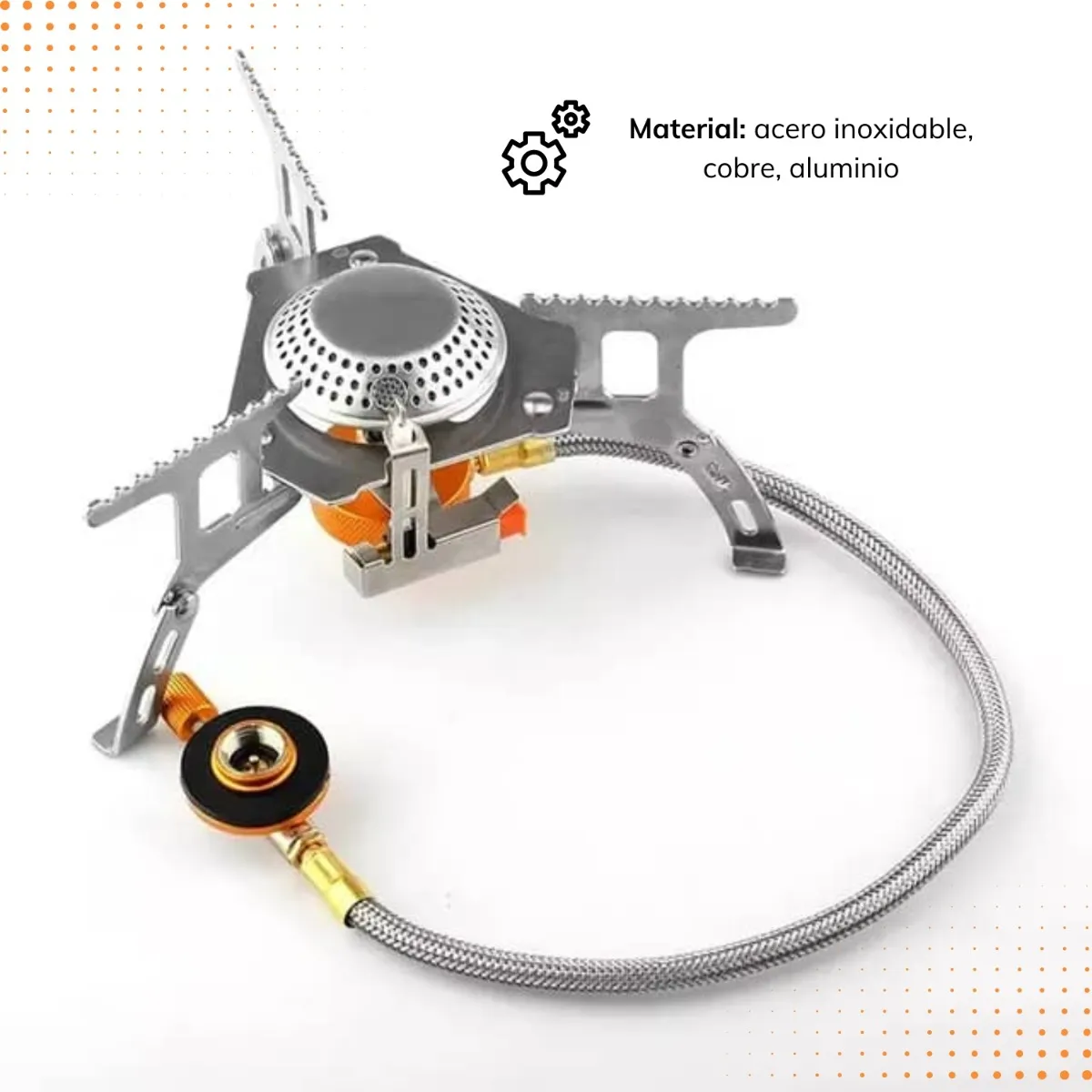 Cocinilla Portátil Para Trekking Y Camping 3500w Con Caja