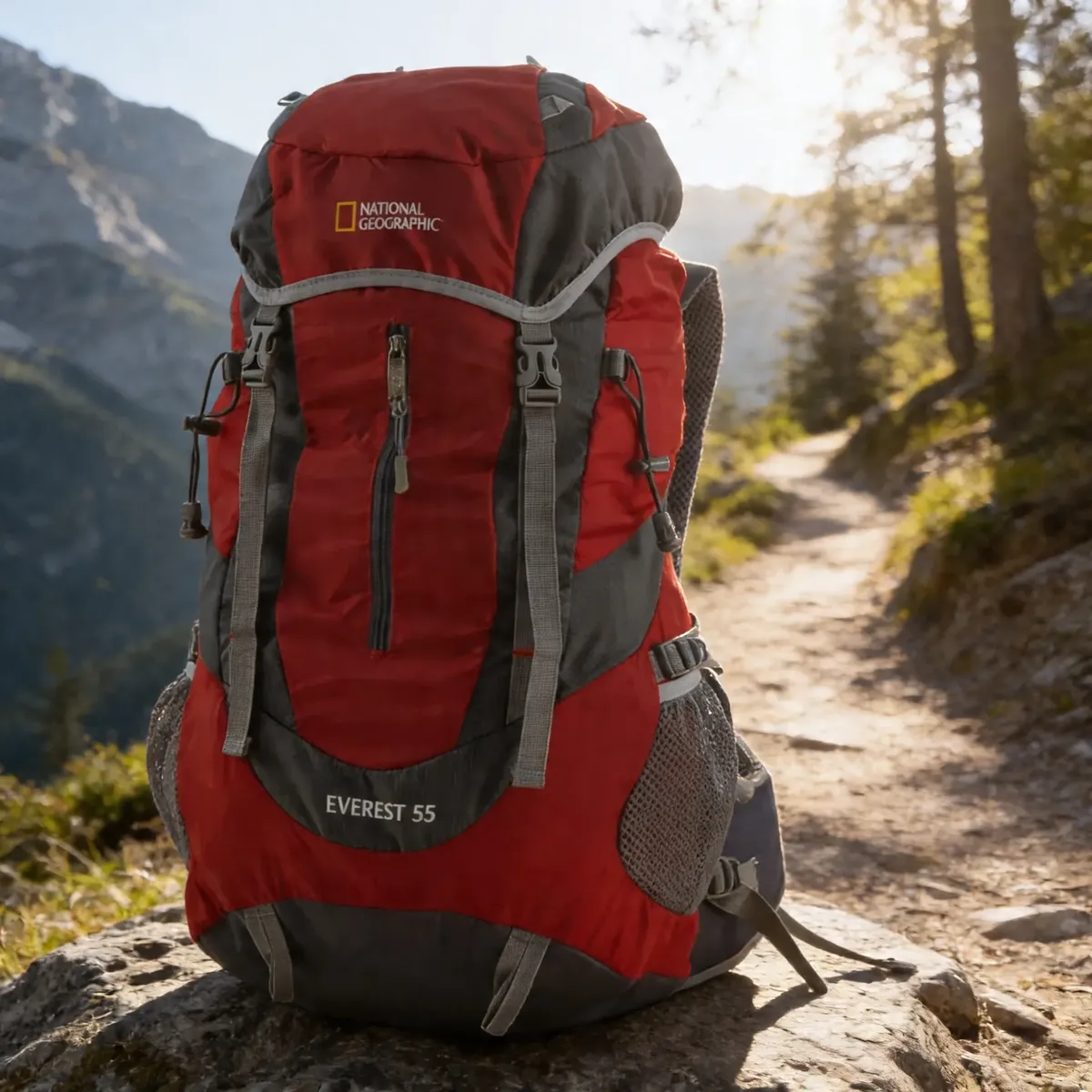 Mochila De Trekking 55 Litros Everest National Geographic