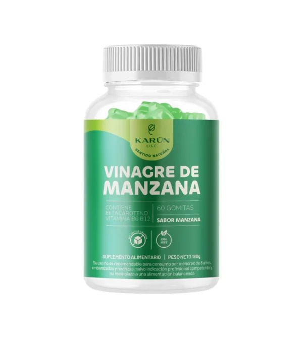 Detox Vinagre de Manzana + Vitaminas B6 y B12 Gomitas Karun Life