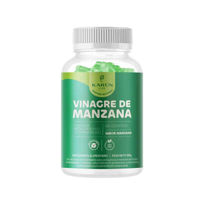 Detox Vinagre de Manzana + Vitaminas B6 y B12 Gomitas Karun Life