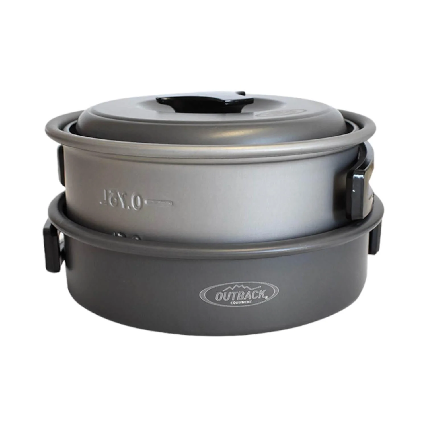 Set De Olla Y Sartén 2 Personas Para Camping Outback