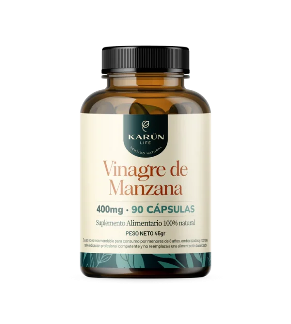 Vinagre de Manzana 90 Cápsulas 400mg Karun Life