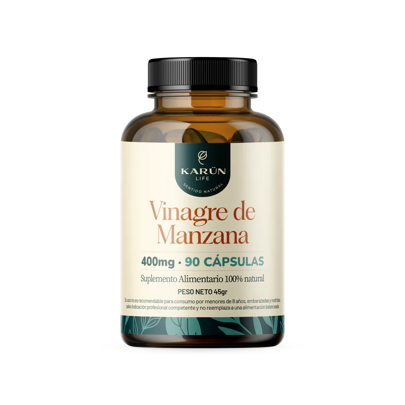 Vinagre de Manzana 90 Cápsulas 400mg Karun Life