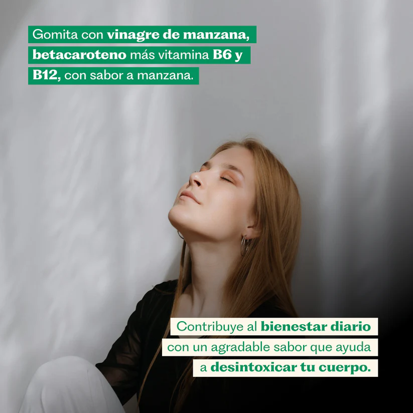 Detox Vinagre de Manzana + Vitaminas B6 y B12 Gomitas Karun Life