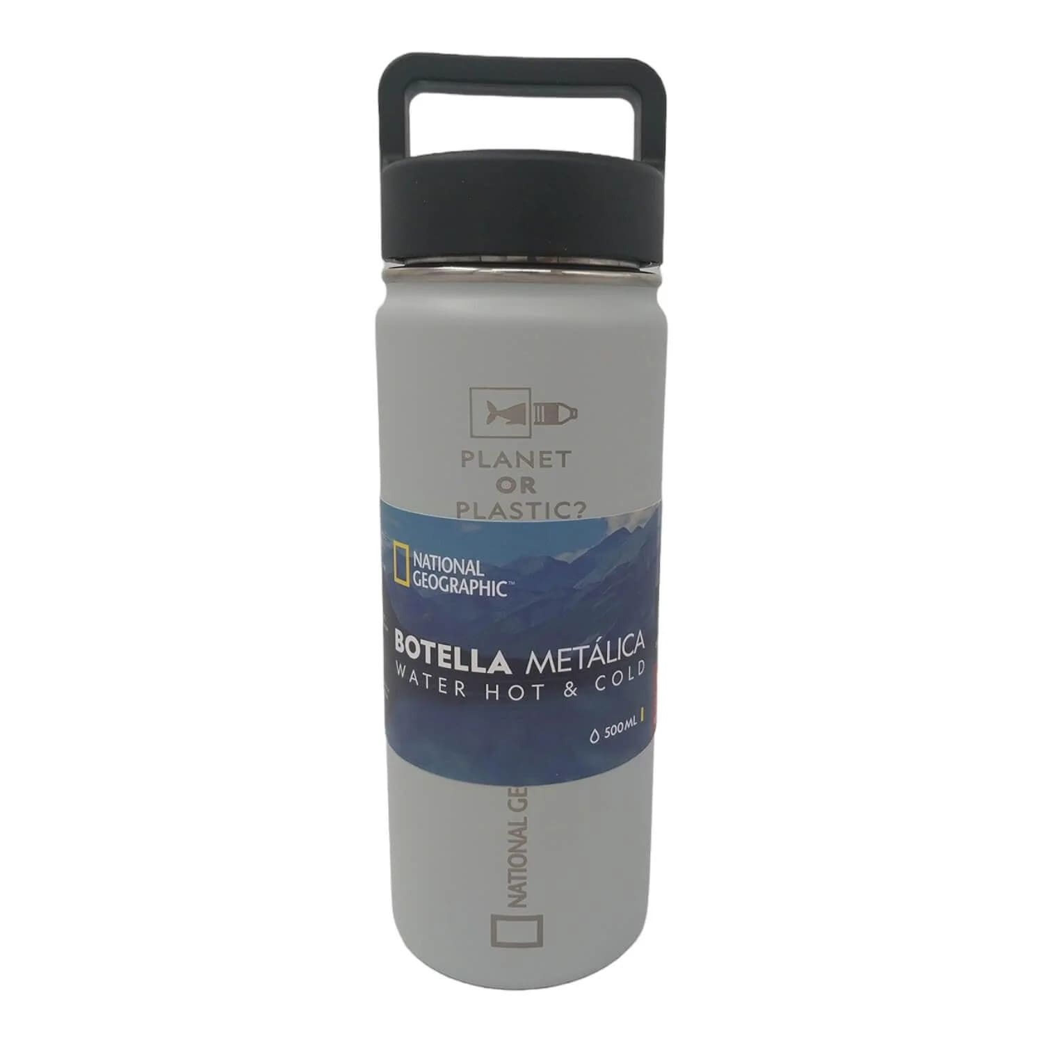 Botella metálica frío y calor 500ml National Geographic