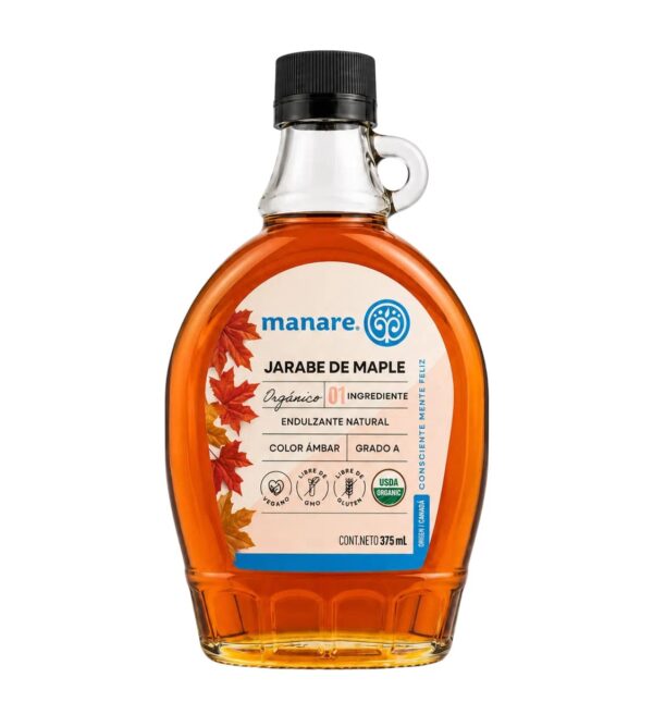 Jarabe de Maple - Syrup Orgánico 375ml - Manare