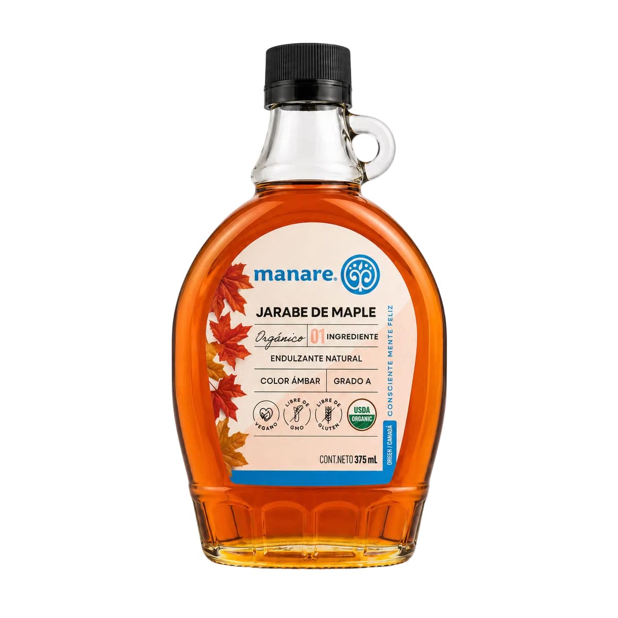 Jarabe de Maple - Syrup Orgánico 375ml - Manare
