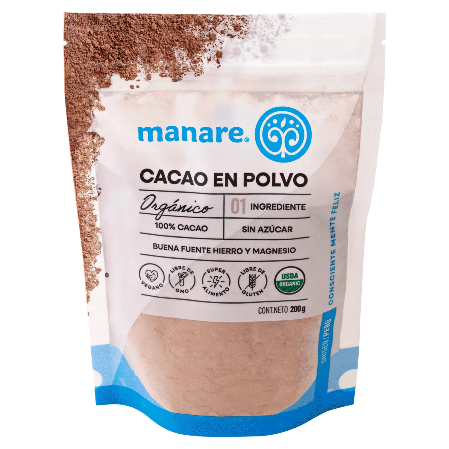 Cacao en polvo 200g Manare