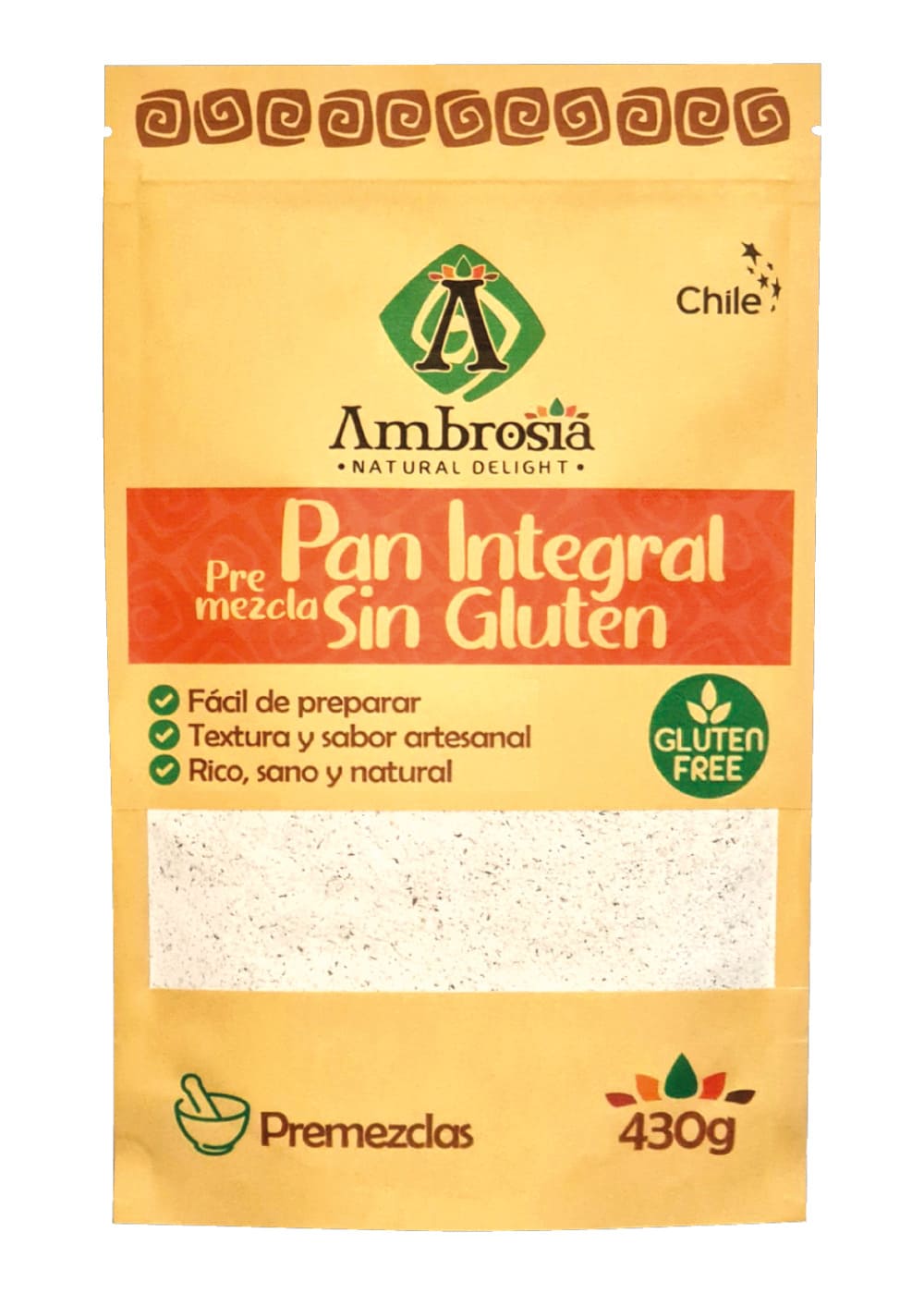 Premezcla Pan Integral Sin Gluten 430g Ambrosia