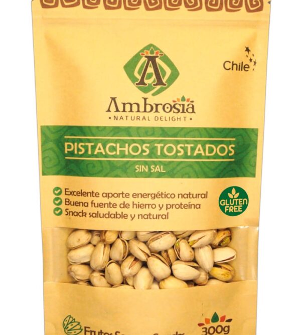 Pistachos Tostados Sin Sal 300g Ambrosia