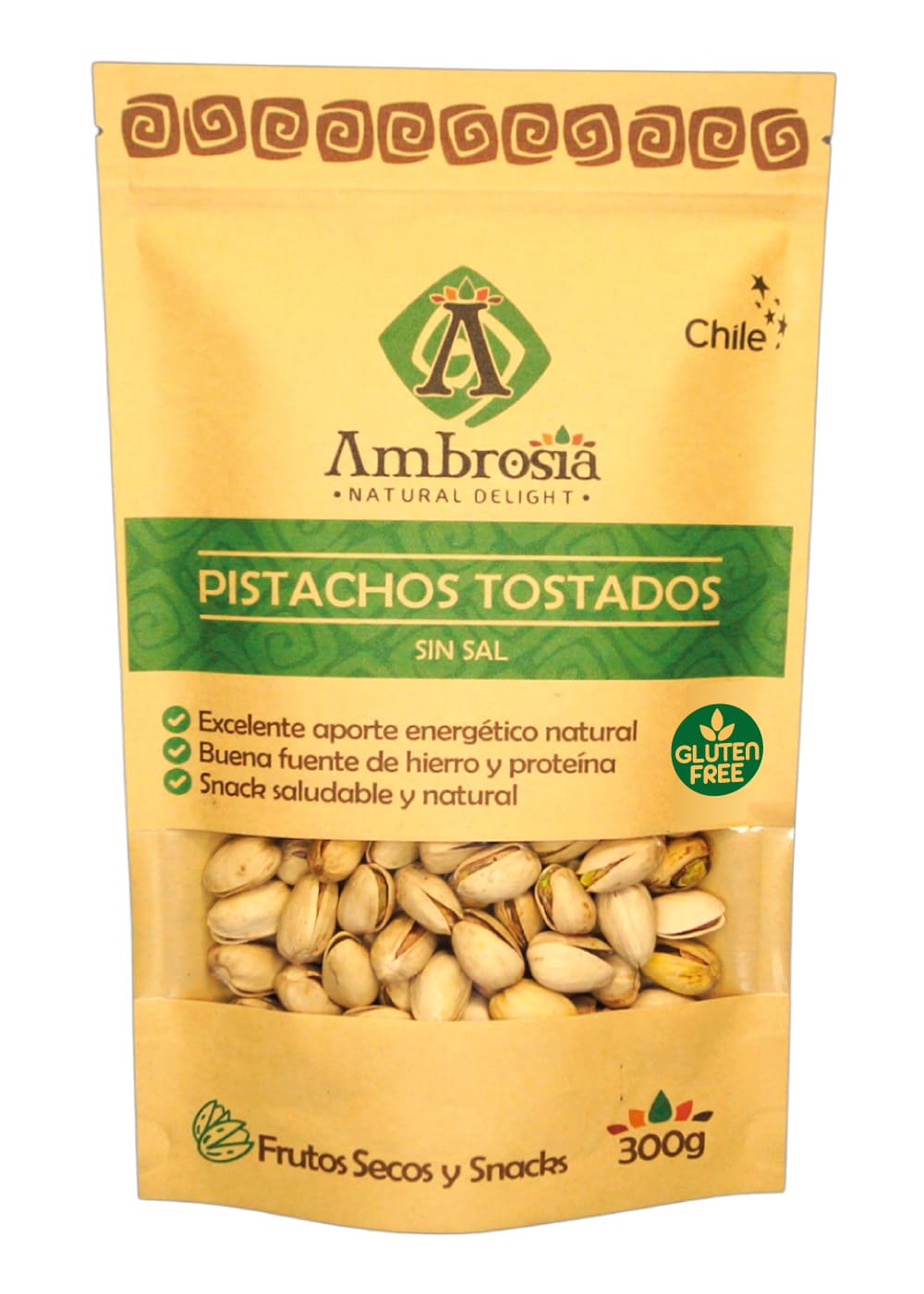 Pistachos Tostados Sin Sal 300g Ambrosia