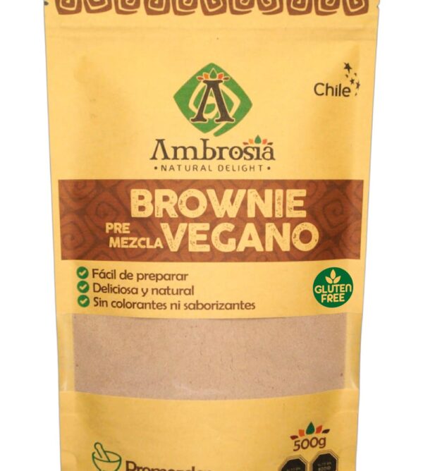 Premezcla Brownie Vegano Sin Gluten 500g Ambrosia